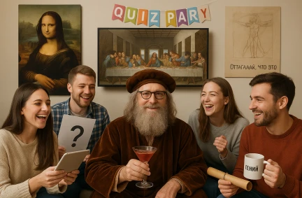 QUIZ party "Da Vinci is resting"