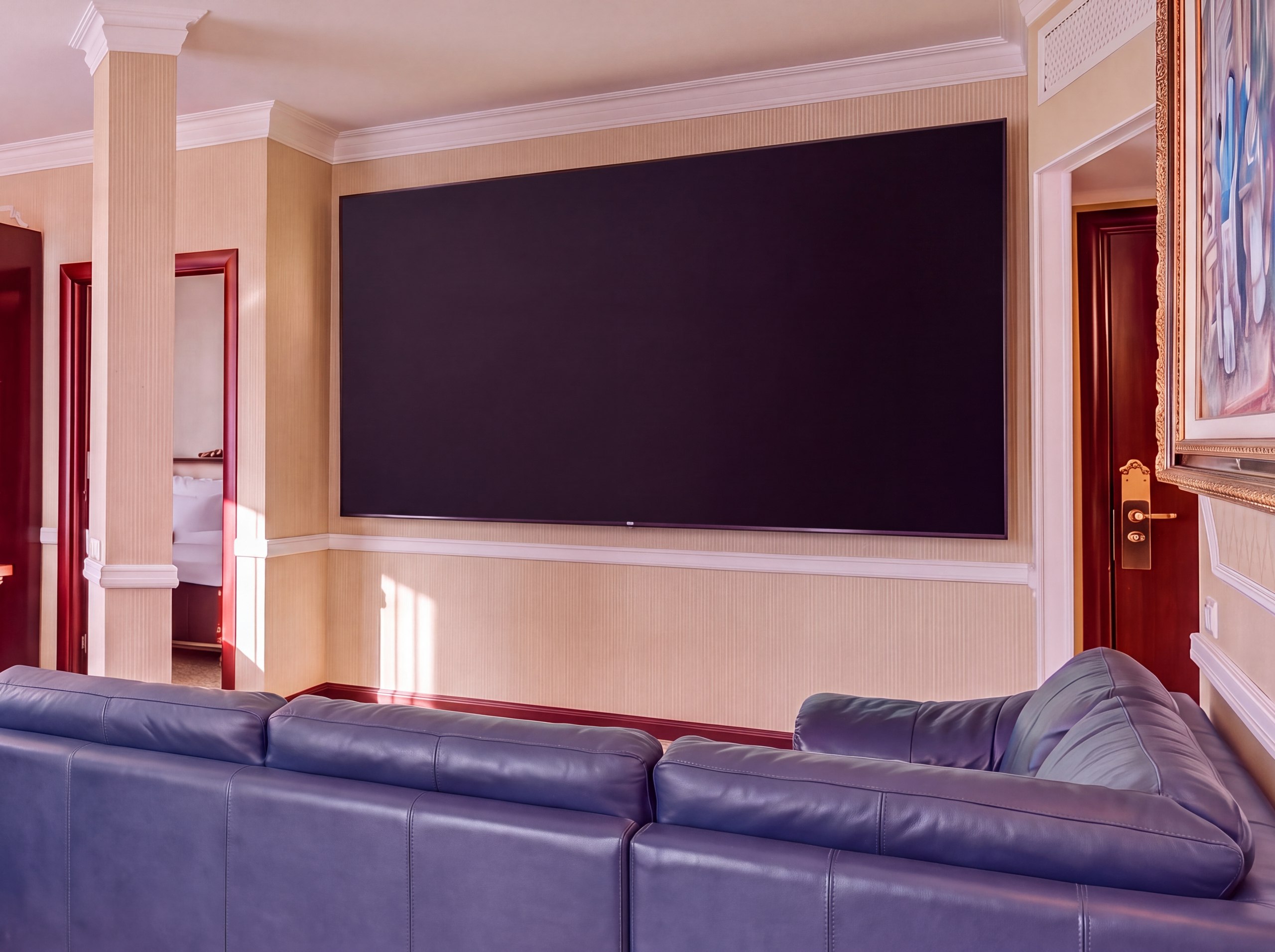 The cinema room at the hotel is your personal cinema room for any mood